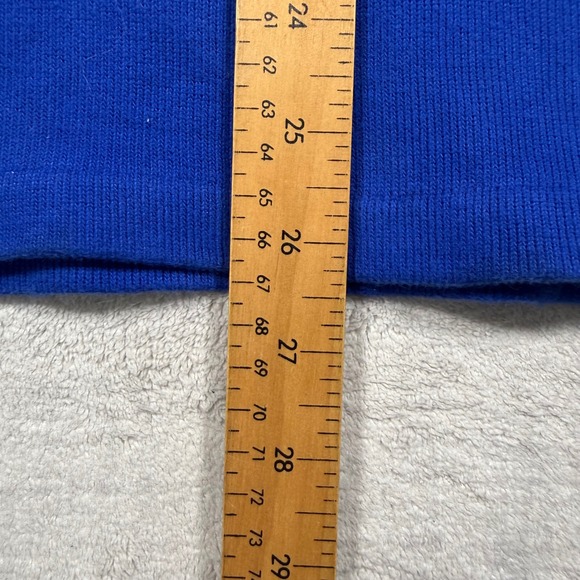 Polo Ralph Lauren Sweatshirt Mens XL Blue Ribbed Quarter Zip Preppy Pony Tech - Picture 8 of 10